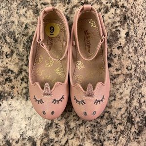Little girl unicorn shoes